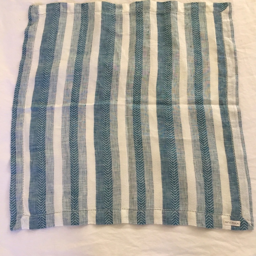 Sferra Linen Stripe  Napkins Set of 8